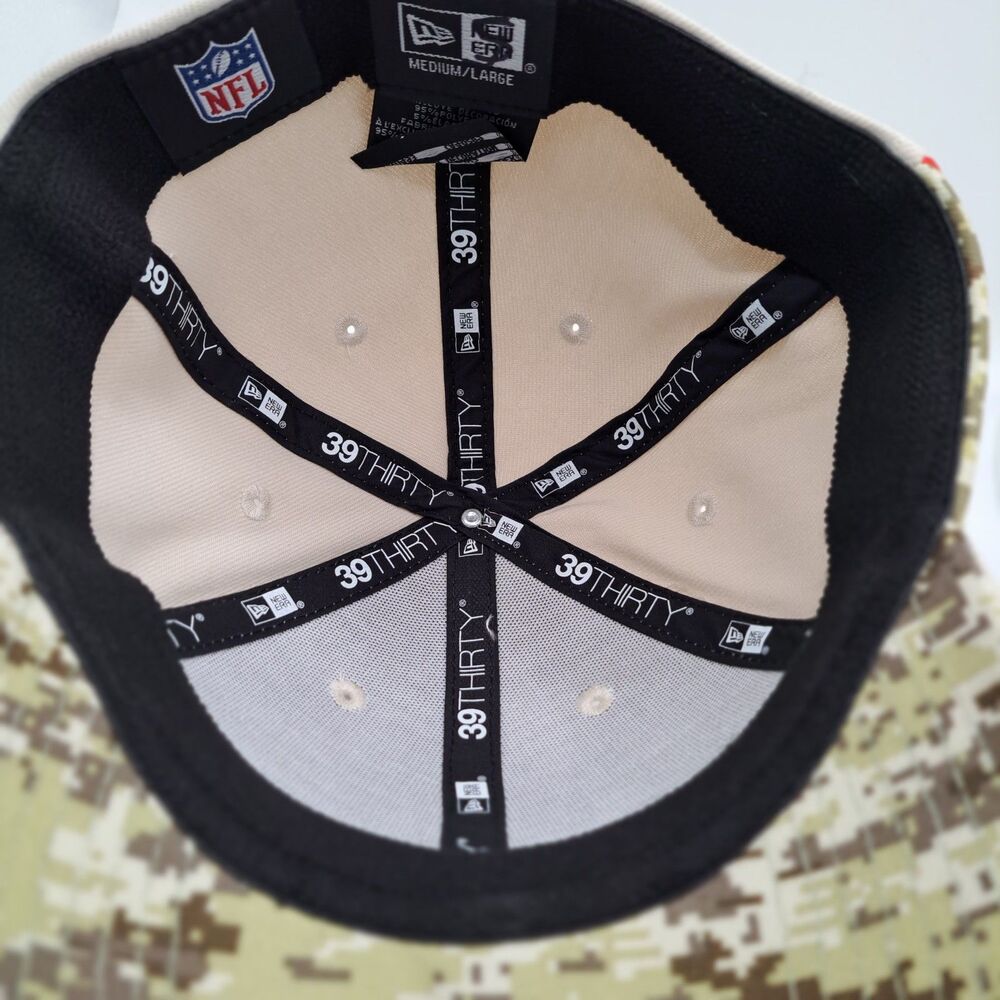 Kansas City Chiefs 2023 Salute To Service New Era 39THIRTY Size M-L Hat Cap NFL - Picture 7 of 16